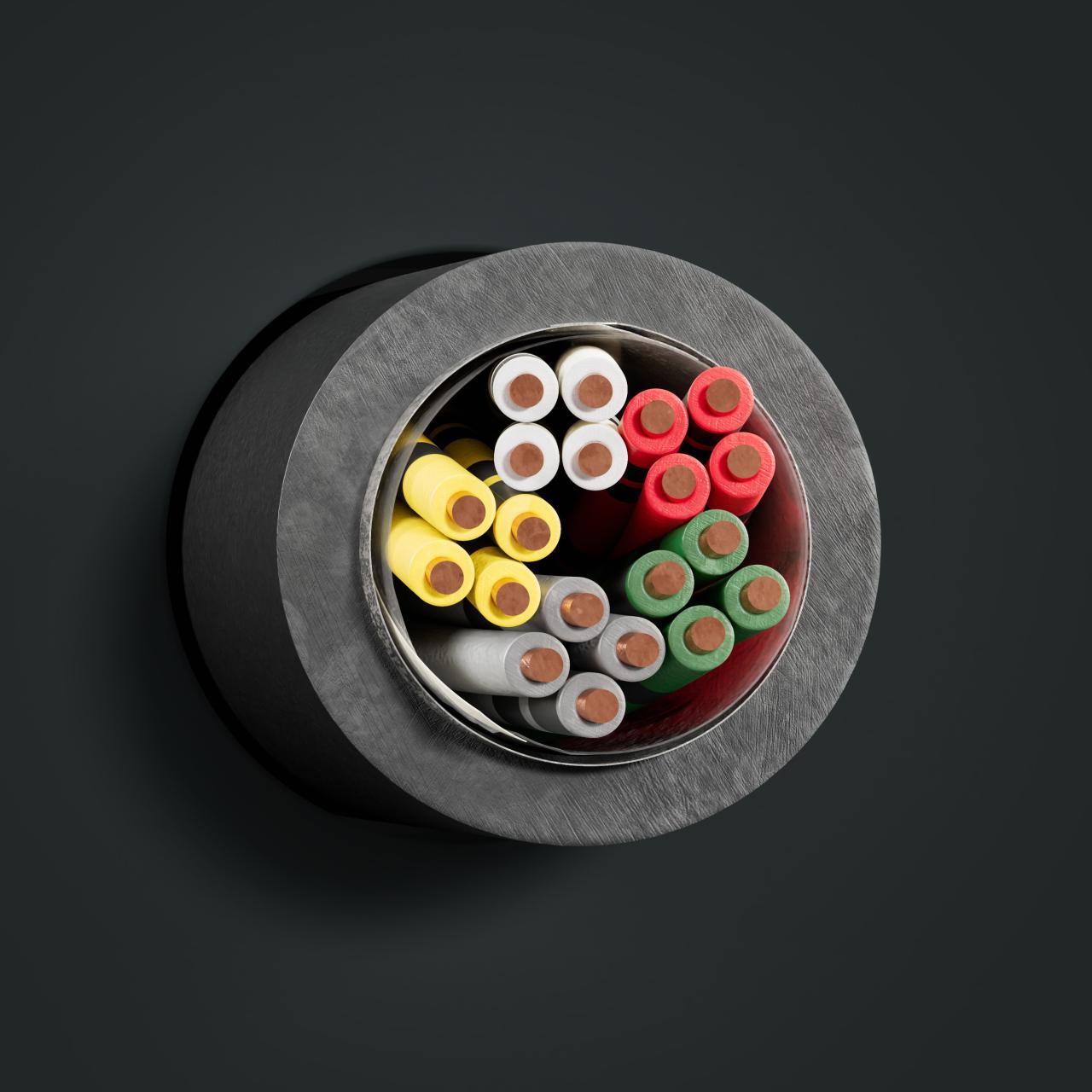 Kabel: A-2Y(L)2Y...St III Bd: Querschnitt