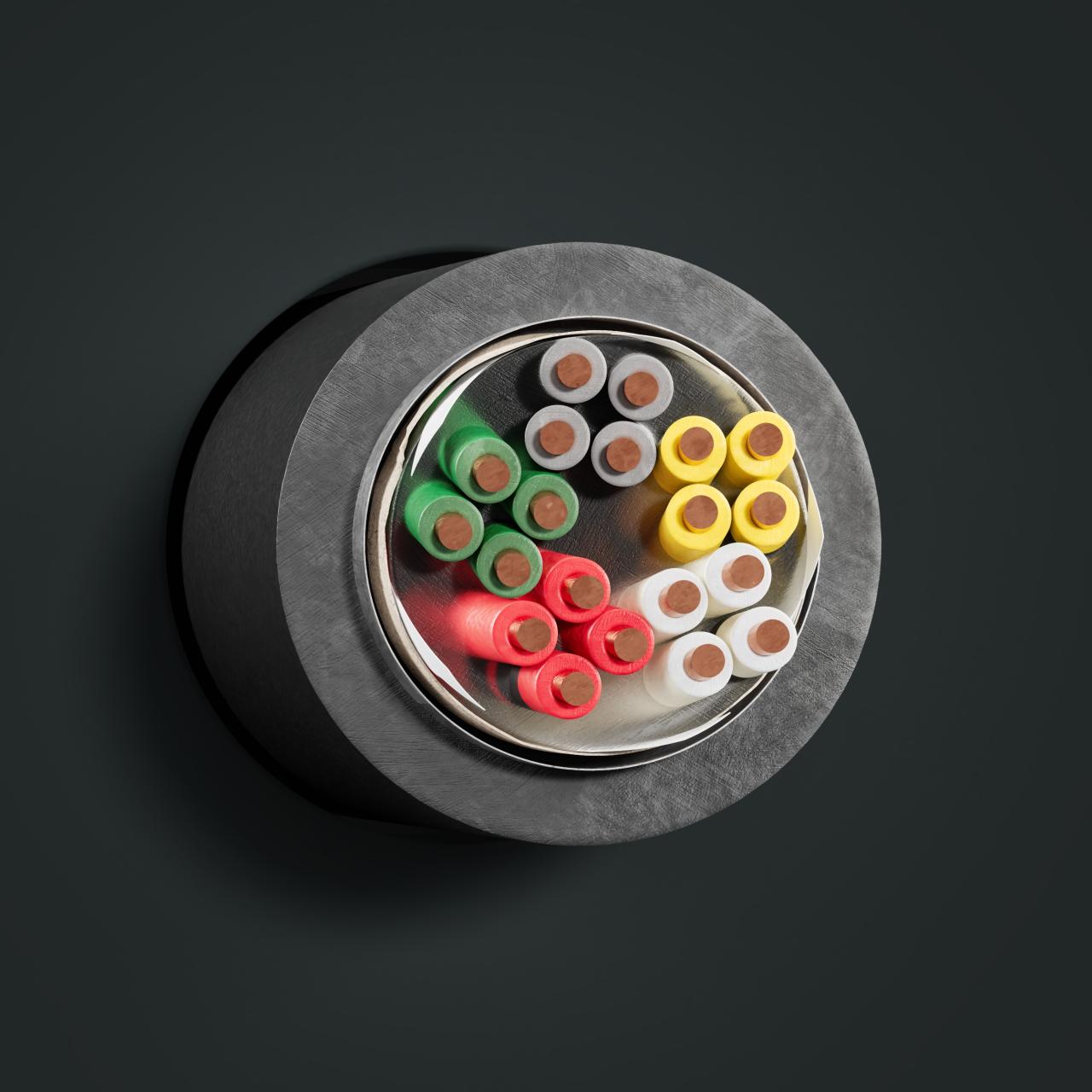 Kabel: A-2YF(L)2Y...St III Bd: Querschnitt