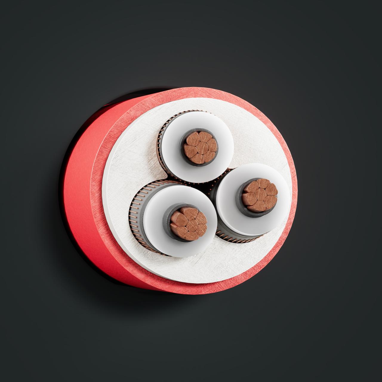 Kabel: N2XSEY 6/10 kV: Querschnitt