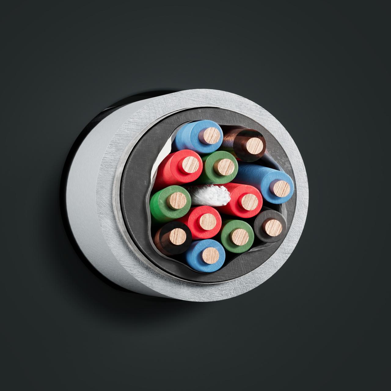 Kabel: S-2Y2YBY Vierer: Querschnitt