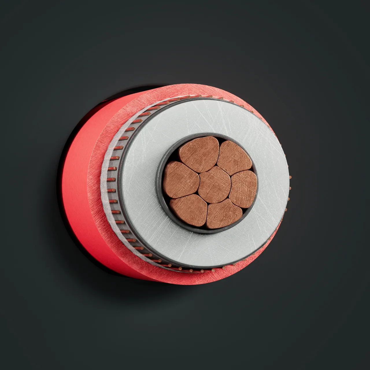 Kabelbild - N2XSY 6/10 kV