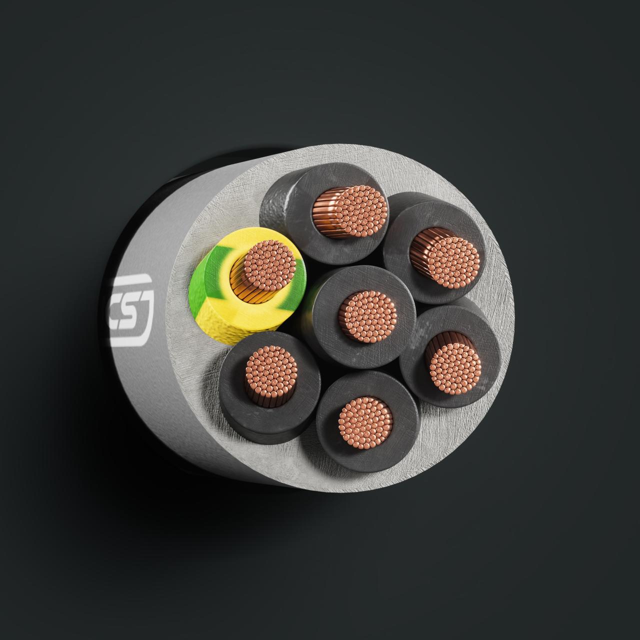 Kabel: YSLY-JZ or -OZ: Querschnitt