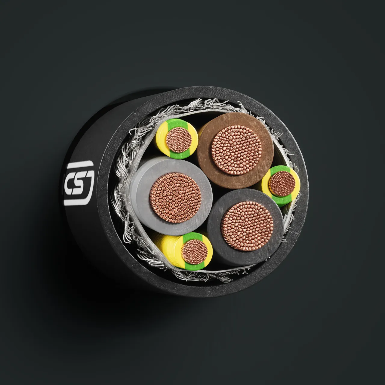 Cable image - 2YSL(St)CYK-J 0.6/1 kV EMV-3 PLUS