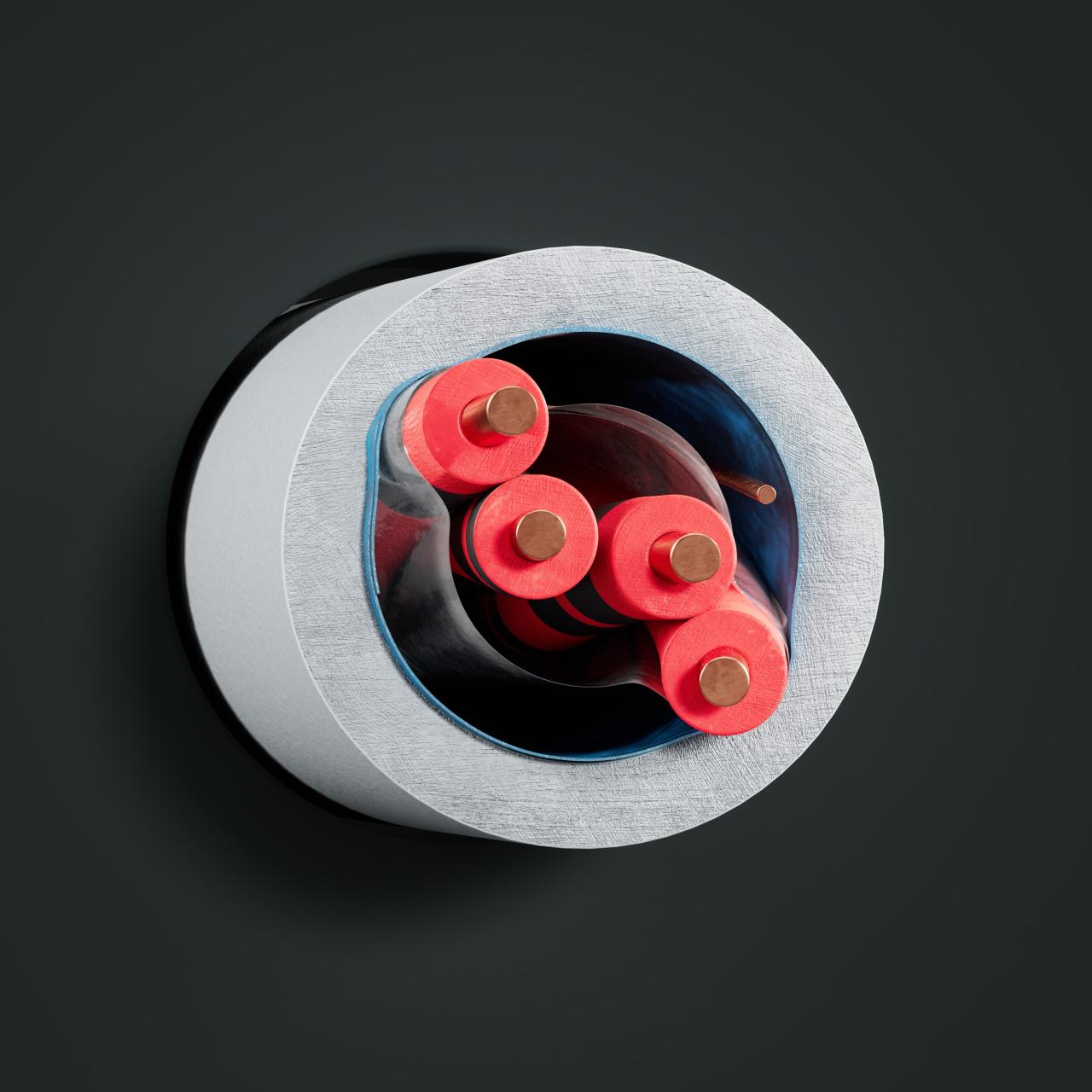 Kabel: J-H(St)H...B2ca: Querschnitt