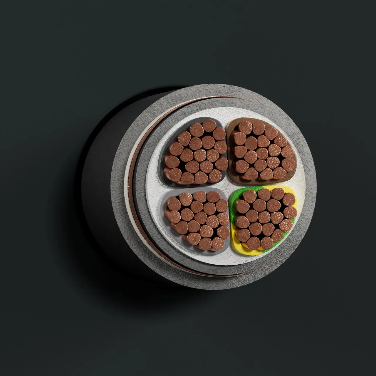 Cable: 1-CYKCY: cross-section