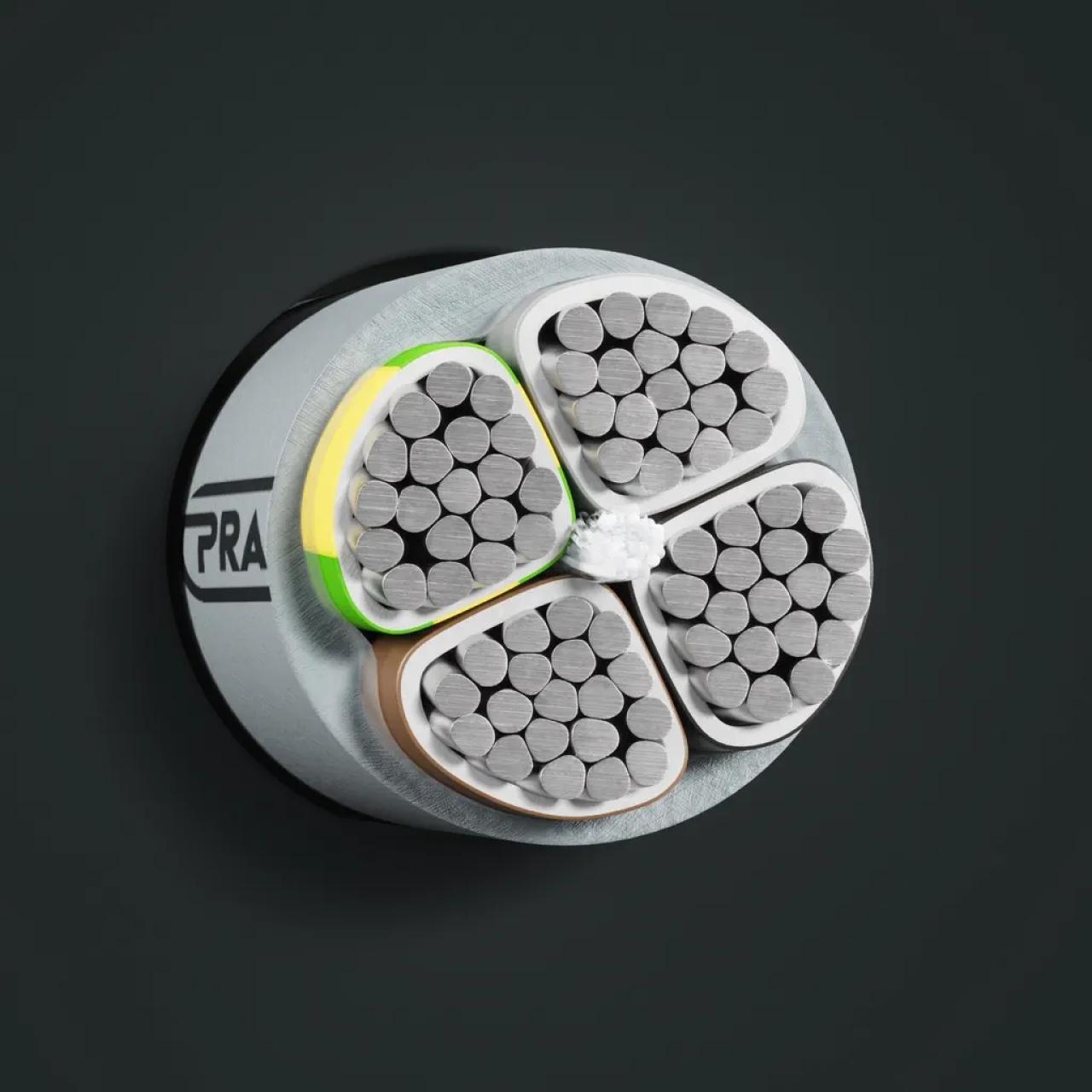 Kabel: FRNC-AL-S(90): Querschnitt