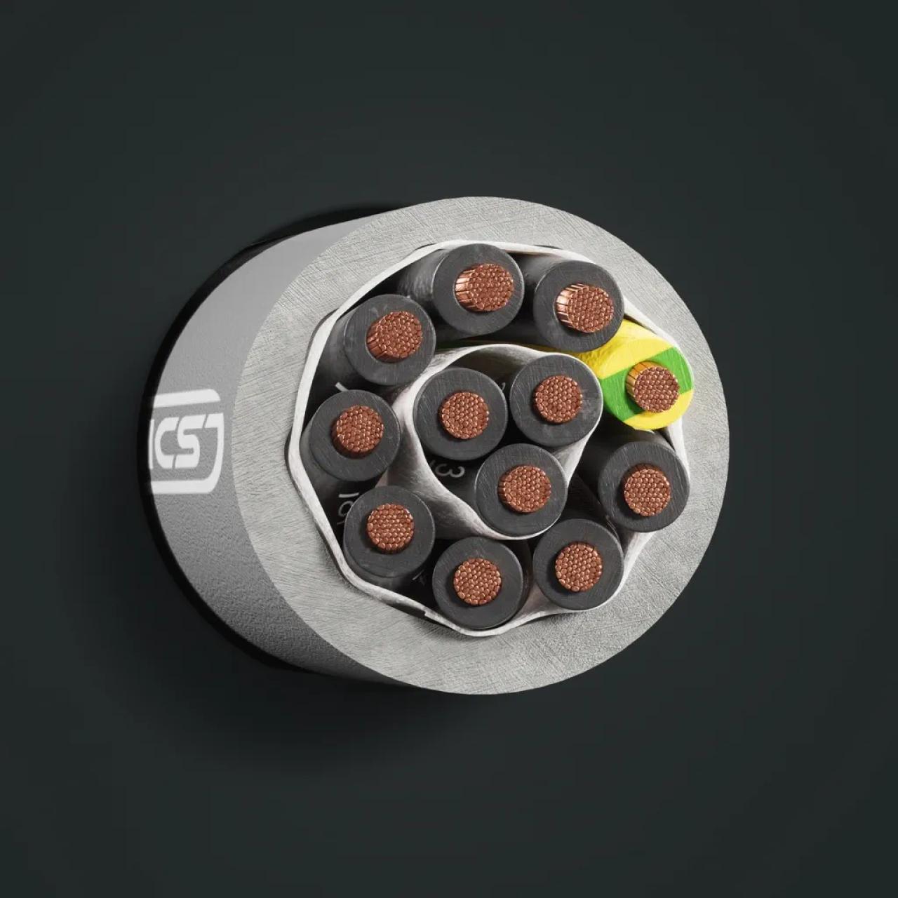 Kabel: FLEXICS® CHAIN: Querschnitt