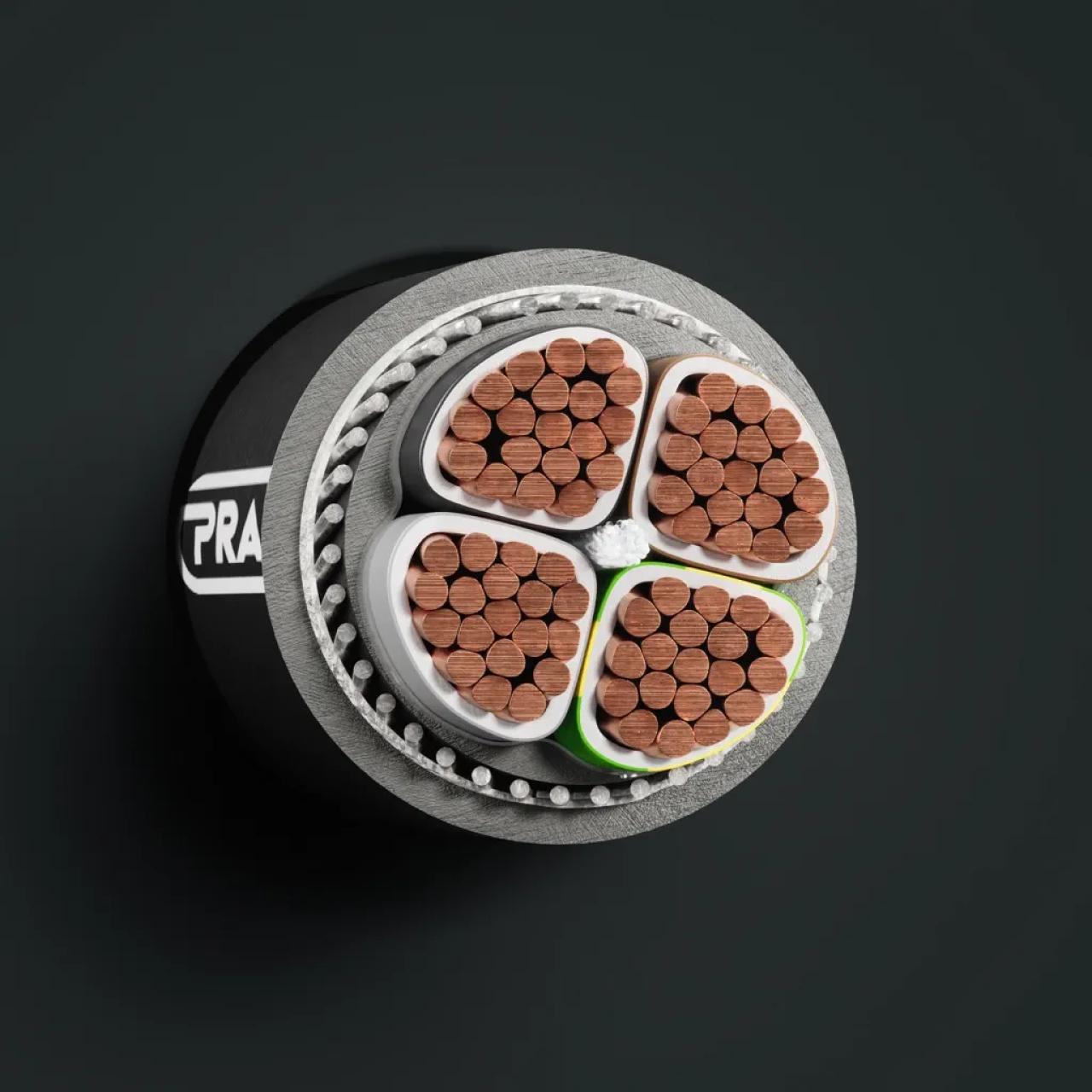 Kabel: 1-CYKYDY: Querschnitt