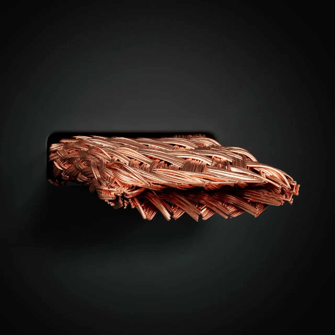 Cable image - Copper wire braidings, flat